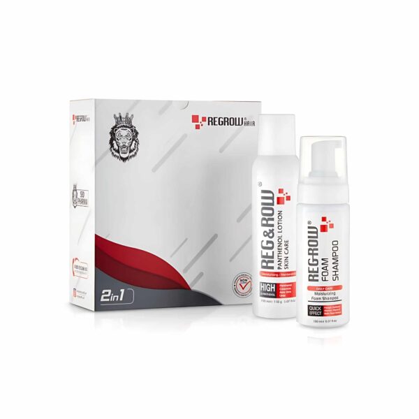 Regrow Hair Quick Effect Treatment Kit | Foam Shampoo & Panthenol Spray Duo
