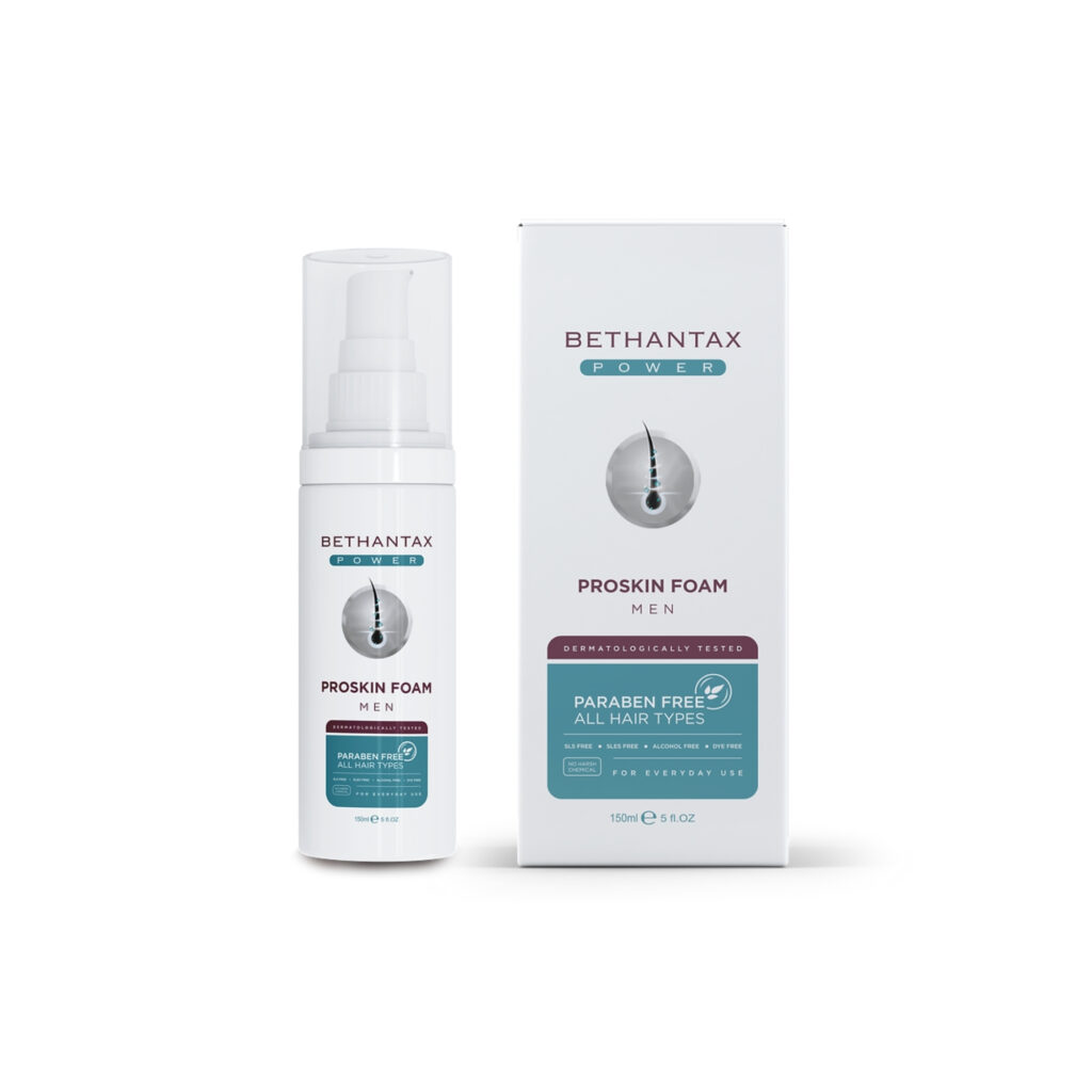 Bethantax Power Pro Skin Moisturizing Foam 150 ml | Hydrating Scalp & Skin Care