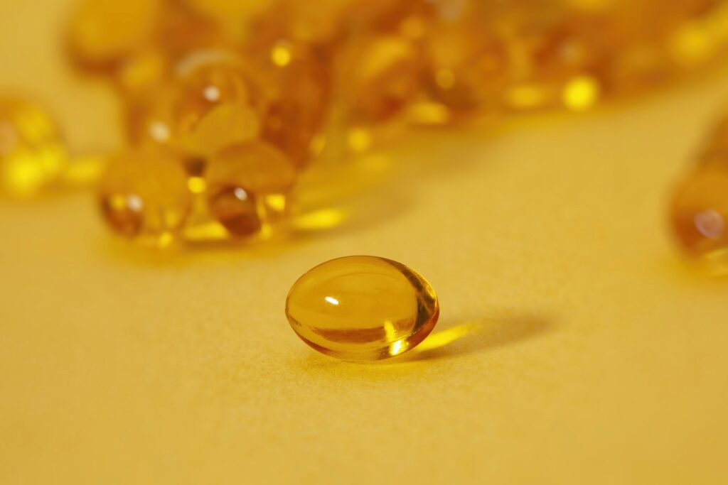 Hair growth supplement capsules featuring biotin and vitamins for hair recovery